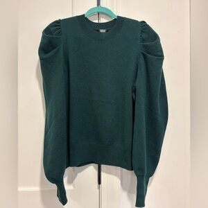 Aqua Cashmere Dark Green Sweater